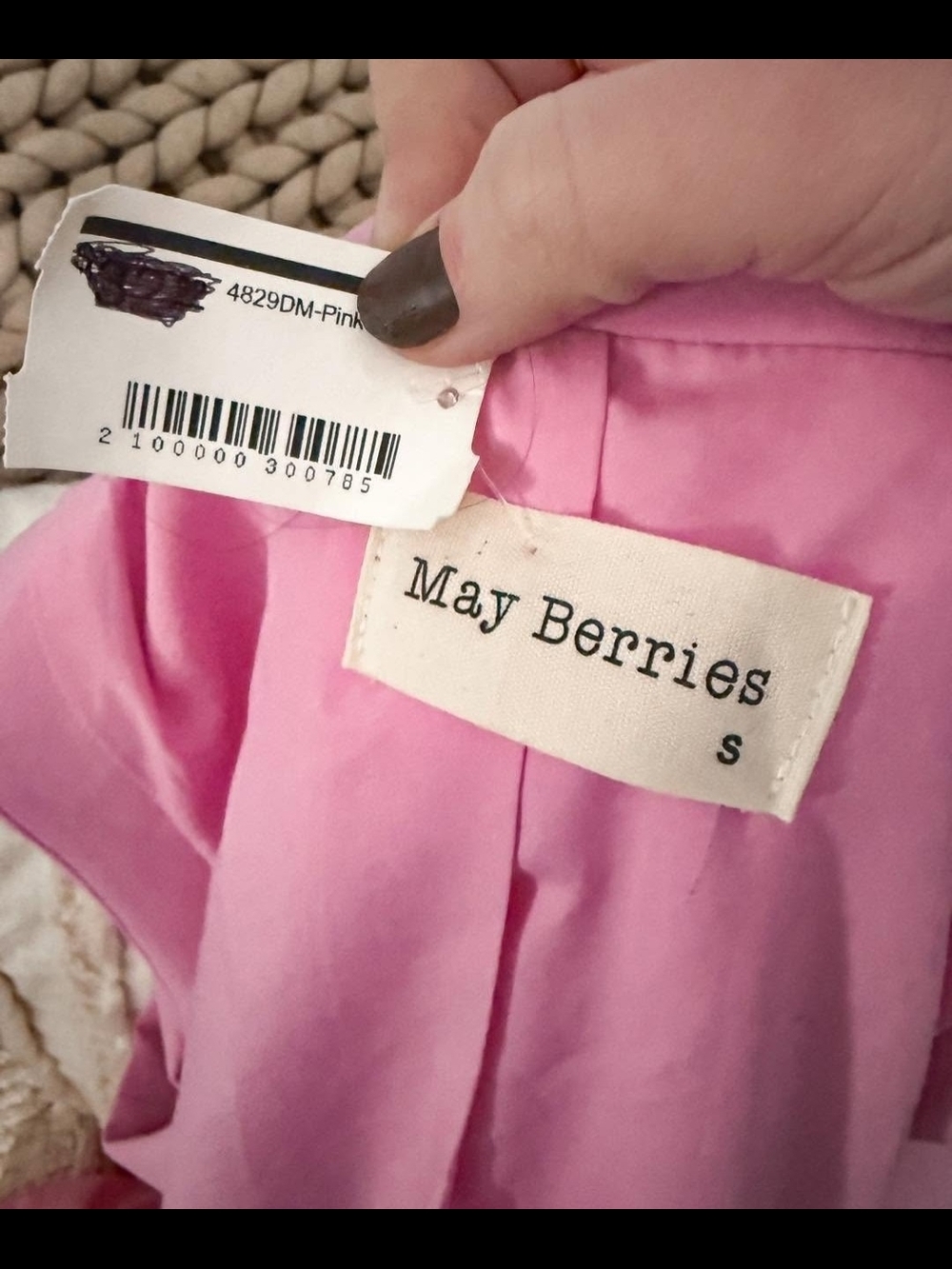 Sleeveless Pink Double-Breasted Midi Dress - Picture 2 of 4